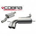 AU40 Cobra sport Audi A3 (8P) V6 3.2 Quattro (3 & 5 Door) 2003-12 Cat Back Exhaust (Resonated)